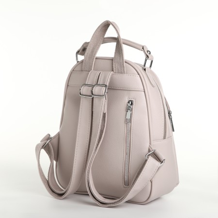 City backpack on lightning, beige color-2