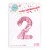 Foil ball 40 "number 2", pale pink