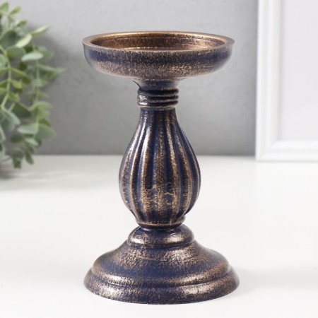 Summary of the tree per 1 candle d = 9 cm "Ferdinand" Blue with a patina 10.5x10.5x17 cm