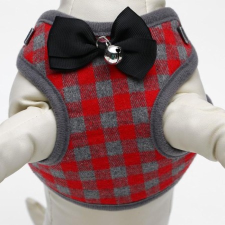AMUNICE COMMUNICAL with soft harness, L, leash 120 x 1.5 cm, Osh 30-50 cm, OG 36-56 cm, red 473-8