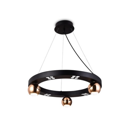 LED LED SCREED AMBRELLA LIGHT, LINTECH, FL5961, LED, 32 W, 2400LUM, 4200K, black color, gold