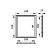 Revisionine ERA L2540R, 268 x 418 mm, with a pen and flange 246 x 396 mm, plastic