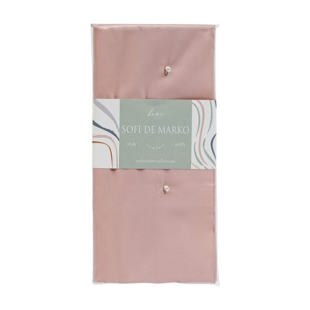 Pillowcase, size 50x70 cm, pink color-1
