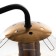 Blanchea chandelier 5x60W E27 gold/black 58x58x32cm
