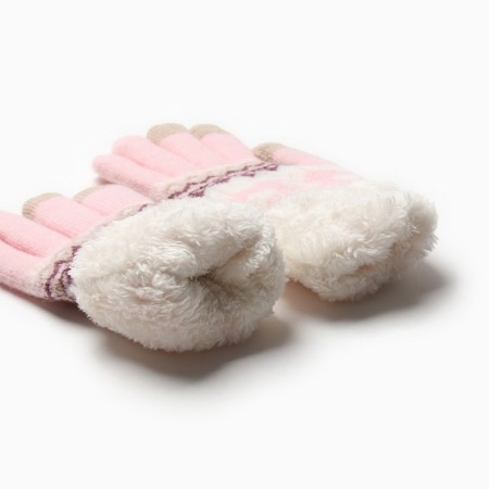 Female gloves on the lawsuit Minaku 22 cm pink-5