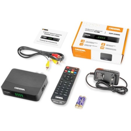 Digital TV prefix DVB-T2 Cadena CDT-2388S black-2