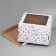 Box for a cake with a window, confectionery packaging "Stars" 30 x 30 x 19 cm