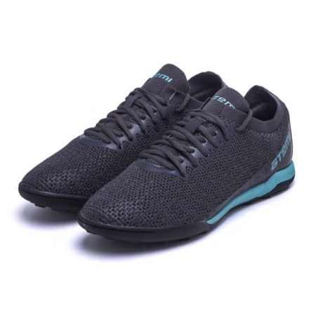 Beats football ATEMI SBA-003 Turf Kids, gray/turquoise, size 33