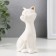Souvenir Ceramics "White Cat with Golden Nose" Matte 6x5x13 cm