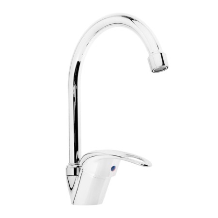 Kitchen mixer Zein Z3103, single -leaf, high spout, chrome-3