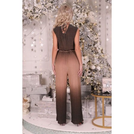 Female suit, size 42, beige color-9