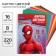 Cardboard color, A4, 16 sheets, 8 colors, non-unilateral, in folder, 220 g/m², Spider-Man