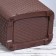 Besnaya basket with a rattan lid, 40 l, 37 × 29 × 48 cm, brown color