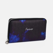 Lightning wallet, card for cards, for coins, black/blue color
