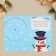 Interactive postcard "Happy New Year", snowman, 12 x 18 cm, New Year