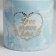 Kashpo ceramic with embossing, pot “Grow”, 8 x 7.5 cm