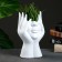 Kashpo - organizer "Hands and face" white, 21x13cm