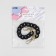 A chain for a bag, with carbines, plastic, 23 × 17 mm, 30 cm, black/gold color