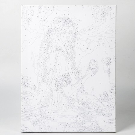 Picture on numbers with a subframe and garland "Tenderness", 30 x 40 cm-6