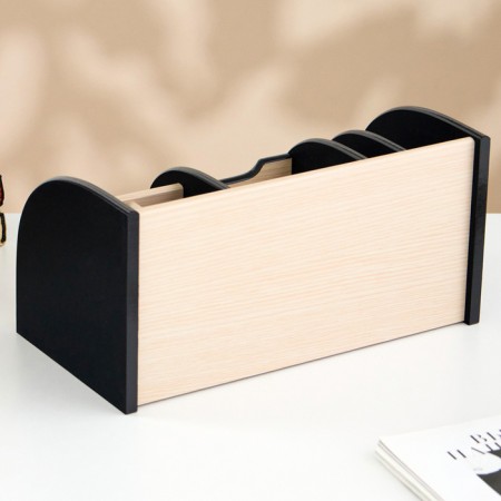 Organizer 7 sections, 2 ode to the box, wenge/oak milk, 30*16*15cm-2