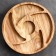 Menzhitsa wooden "round", with a cutting board, d = 30 cm, an array of ash