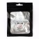 Nipple - Orthodontic dummy I love dad, with a cap, +6 months, white/silver, rhinestones