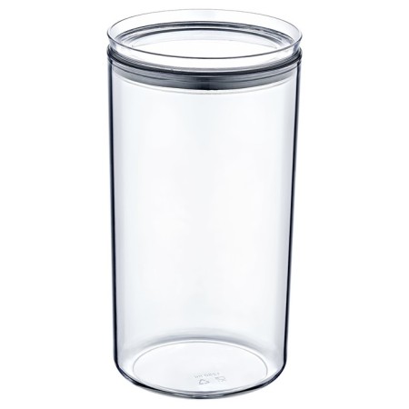 Container EMHOUSE, with a lid and silicone seal, round, 1.25 liters