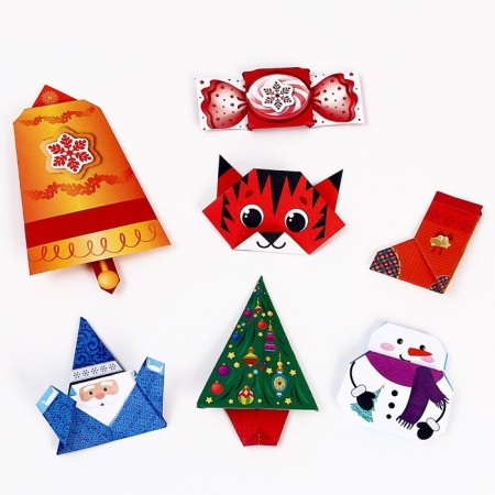 Оригами «Новогодние игрушки»-4