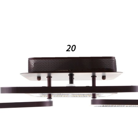 Causteen with PDU 1837/4CF LED 144W 3000-6000k Dimmer Coffee 59x59x11 cm Bayerlux-5