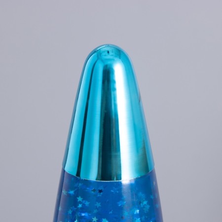 Lava-lamp "Rocket" 1x30W E14-R39 (sparkles) blue 11x11x41cm-4