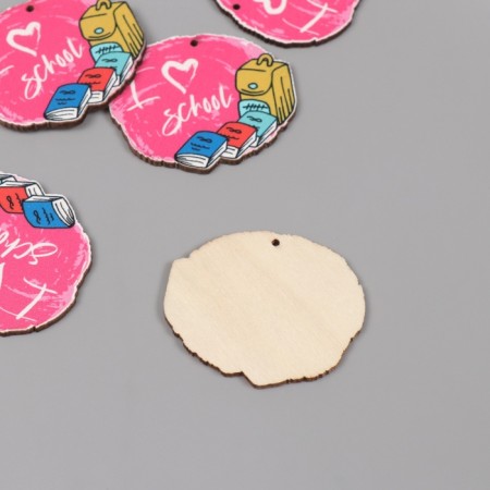 Decor for creativity tree "School accessories" set of 5 pcs 3.8x4.5x0.3 cm-1