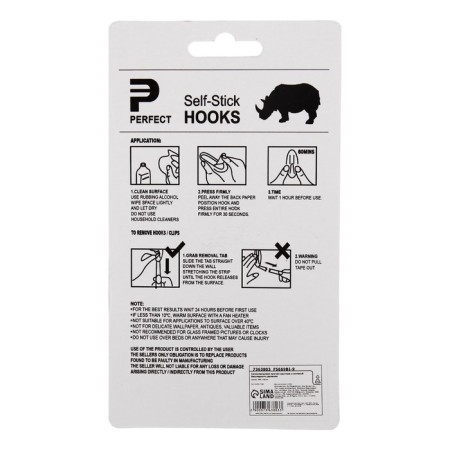 The hook is self -adhesive, round, with a system of universal removal, chrome, 3*8 cm, 1 pc.-3