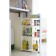 A sliding floor, for the kitchen and bathroom 94x52x16 cm, 4-storey, white color
