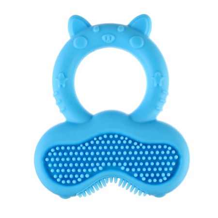 Silicone teething "cat", massager, color mix, crumb I-2