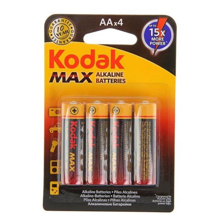 Battery alkalin Kodak Max, AA, LR6-4BL, 1.5V, blister, 4 pcs.-3