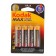 Battery alkalin Kodak Max, AA, LR6-4BL, 1.5V, blister, 4 pcs.