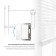Two -clavy switch with self -return (white matte) W1122461