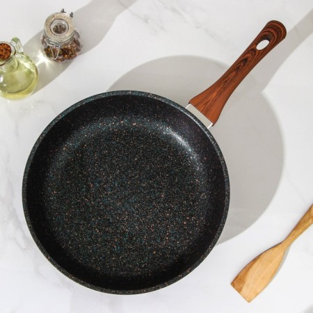Granit Ultra pan, d = 28 cm, plastic handle, anti -stick coating, black color-1
