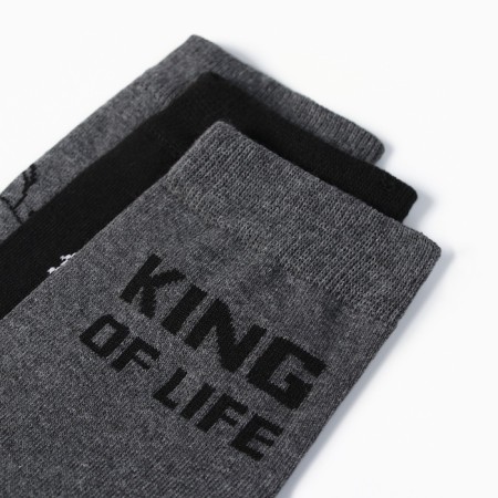 Подарочный набор термос и носки 3 пары KAFTAN King, р. 41-44 (27-29 см)-3