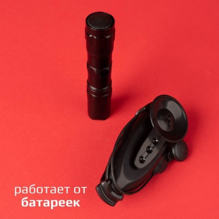 Spy toy "Set for surveillance", eavesdropping device and flashlight in the kit, works from batteries-1