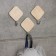 Hooks self -adhesive deed "wooden rhombuses", 3 pcs, color light wood