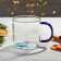 Glass mug "Snowflakes", 350 ml