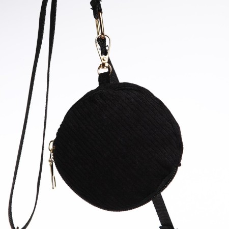 Bag Women's Baget with a zipper, black color-6
