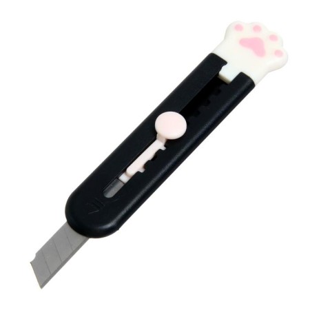 Chancellery knife "foot", blade 9 mm, plastic, mix-1