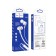 Hoco M86 headphones, wired, vacuum, microphone, jack 3.5 mm, 1.2 m, white