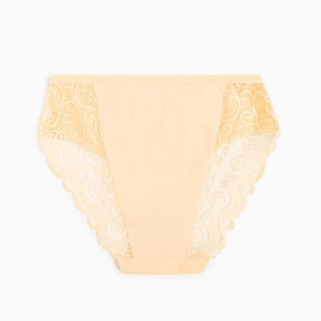 Panties female slips, beige color, rr 46-48-2