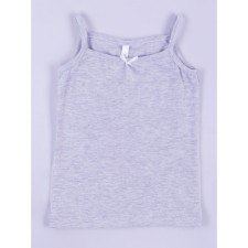 T -shirt for girls, height 140 cm, color gray melange