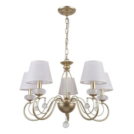 Lamp Ceiling Economy light 15011/5GD WT, 5x60W, E14, 85x66x66 cm, gold color