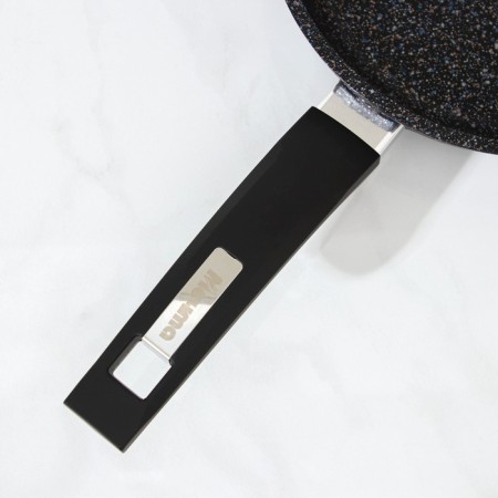 Granite Star pan, d = 20 cm, plastic handle, anti -stick coating, black color-3