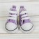 Doll sneakers, sole length 5 cm, purple color